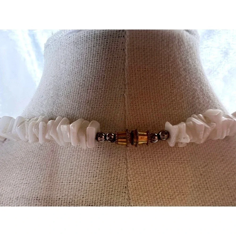 Purple‎ Shell Choker Necklace 16